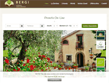 Tablet Screenshot of agriturismobergi.com